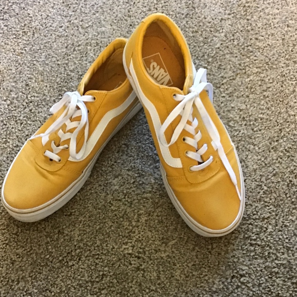 Vans Classic Yellow and White Shoes